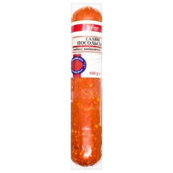 Ukrainska Zirka Salami Posolska Semi-Smoked Sausage 400g - buy, prices for COSMOS - photo 1