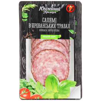 Yuvileyny Premium Raw-dried Salami Sausage in Provencal Herbs Top Grade 80g - buy, prices for EKO Market - photo 1