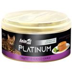 Корм влажный AnimAll Platinum Нежный паштет из утки для взрослых кошек 70г