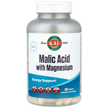 Яблочная кислота, Malic Acid, KAL, 120 таб. - купить, цены на Biotus - фото 1