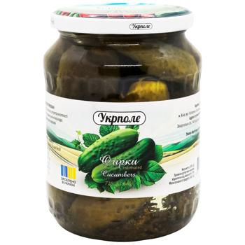 Ukrpole Marinated Cucumbers 720ml - buy, prices for EKO Market - photo 1