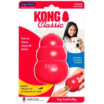 Kong Classic Pear-Feeder Toy for Dogs of Large and Medium Breeds L 10.2cm