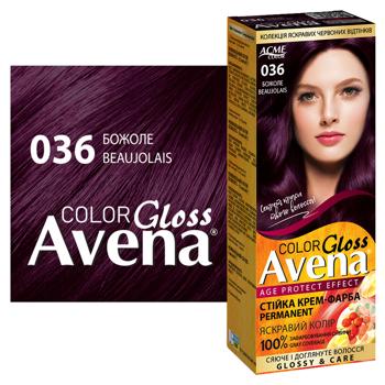 Краска для волос Avena Gloss Божоле 036 - купить, цены на МегаМаркет - фото 2