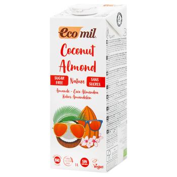 Напиток кокосово-миндальный Ecomil органический 1л