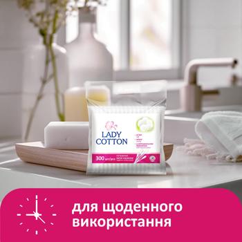 Lady Cotton cotton swabs in a plastic bag 300pcs - buy, prices for Supermarket "Kharkiv" - photo 4