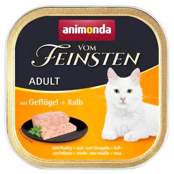 Animonda Vom Feinsten Wet Food with Poultry and Veal for Adult Cats 100g - buy, prices for COSMOS - photo 1