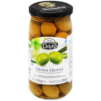 Оливки Delphi с косточкой в рассоле 350г