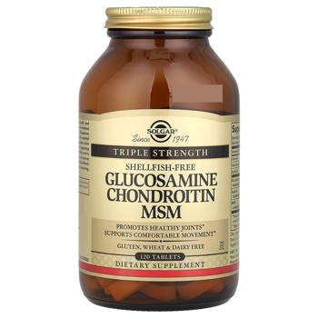 Solgar Glucosamine and Chondroitin with MSM 120 tablets