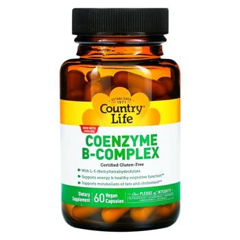 Витамин В Country Life Coenzyme B-Complex 60 капсул - купить, цены на Biotus - фото 1