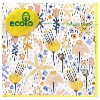 Ecolo Flowers 2-Ply Napkins 16pcs 33*33cm - buy, prices for - photo 3