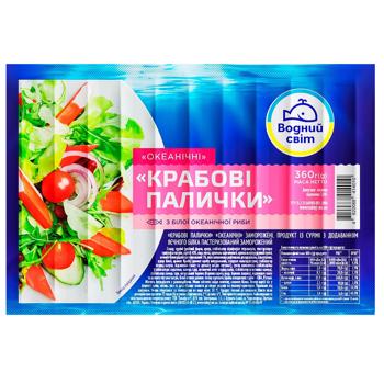 Vodnyi Svit Oceanic Frozen Crabsticks 360g - buy, prices for Auchan - photo 1