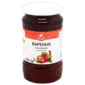 Fine Life Strawberry Jam 465g
