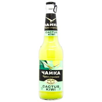 Chaika Chornomorska Cactus and Kiwi Flavored Light Beer 4.6% 0.45l - buy, prices for Chudo Market - photo 1