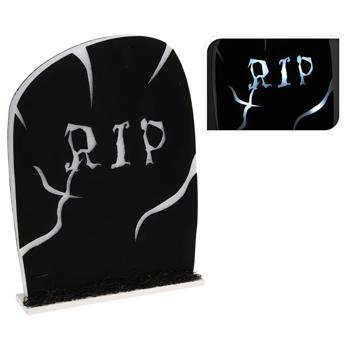 Прикраса Halloween Надгробок зі світлодіодами 35х7х47см