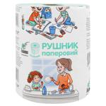 Рушники паперові Альбатрос макулатурні 1шт