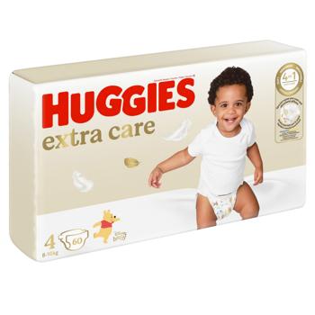 Huggies Extra Care Diapers 4 8-16kg 60pcs - buy, prices for MegaMarket - photo 2