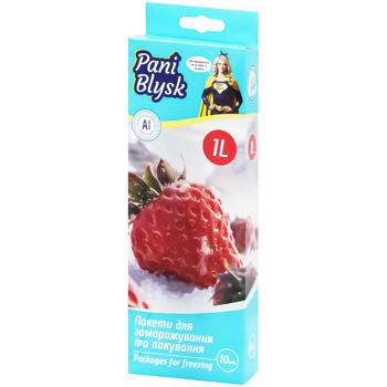 Pani Blysk Zip-lock Packagess for Freezing 1l 10pcs