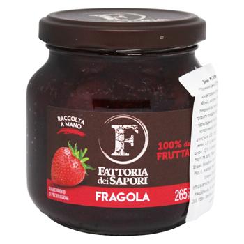 Джем Fattoria dei Sapori клубничный 265г - купить, цены на КОСМОС - фото 1