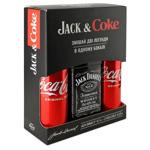 Набор подарочный Jack&Coke Виски Jack Daniel's 40% 0,7л и сильногазированный напиток Coca-Cola 0,33л 2шт