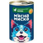 Myasna Myska Pieces in Sauce with Duck and Vegetables Dog Food 415g