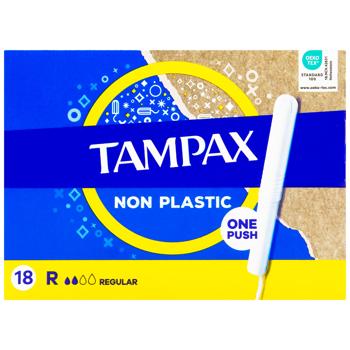 Тампоны Tampax Compak Regular с аппликатором 18шт - купить, цены на КОСМОС - фото 1