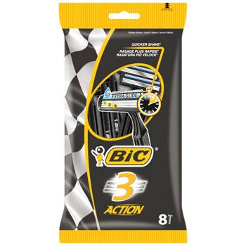 BIC Action 3 Men's Disposable Razor 8pcs