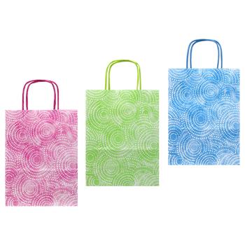 Подарочный пакет Happycom Крафт Ornament 26*12*36см - купить, цены на МегаМаркет - фото 1