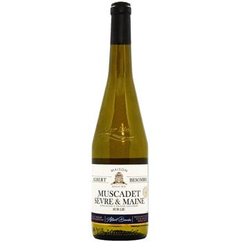Вино A. Besombes Muscadet Sevre и Maine Sur Lie сухое белое 12% 0,75л - купить, цены на ULTRAMARKET - фото 1