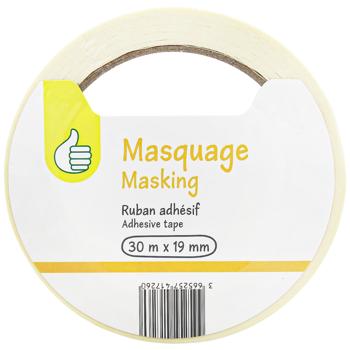 Лента клейкая Auchan малярная 19мм 30м - купить, цены на Auchan - фото 2