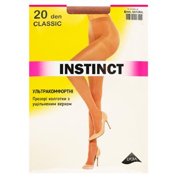 Колготки женские Instinct Classic 20 Den р.6 natural - купить, цены на КОСМОС - фото 1