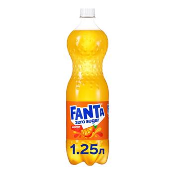 Напиток газированный Fanta апельсин без сахара 1,25л