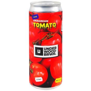 Пиво Underwood Ukrainian Tomato Gose светлое нефильтрованное 4,1% 0,33л - купить, цены на WINETIME - фото 1