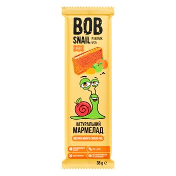 Мармелад Bob Snail Яблоко-манго-тыква-чиа натуральный без сахара 38г