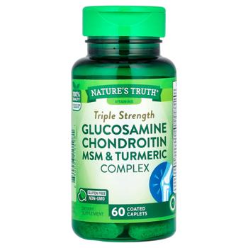 Nature's Truth Glucosamine, Chondroitin and MSM with Turmeric 60 caplets - buy, prices for Biotus - photo 1