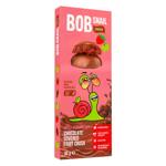 Bob Snail Apple-Strawberry Candy in Milk Chocolate without Sugar 30g
