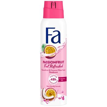 Fa Feel Refreshed Passionfruit & Coconut Water Spray Deodorant 150ml
