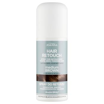 Joanna Hair Root Retouch Medium Brown Spray Concealer 75ml - buy, prices for MegaMarket - photo 1