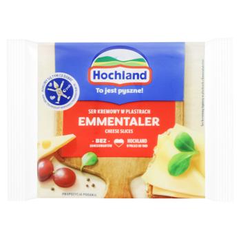 Hochland Emmentaler Processed Cheese in Slices 40% 130g - buy, prices for MegaMarket - photo 1