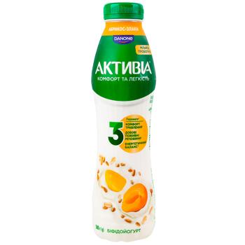 Бифидойогурт Активиа Абрикос-злаки 1,2% 500г