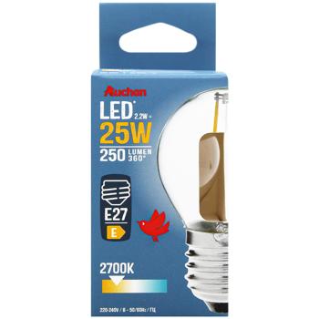 Лампа Auchan LED E27 2W 2700K - купити, ціни на - фото 2