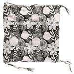 Подушка на стул Home Line Цветы 40x40см графит