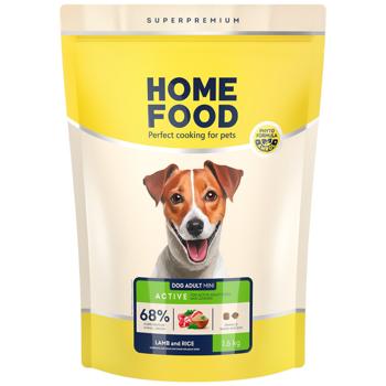 Home Food Dry Food with Lamb and Rice for Active Dogs of Small Breeds 1.6kg - buy, prices for Vostorg - photo 1