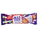 Korona Max Fun Milk Chocolate with Explosive Caramel, Marmalade and Cookies 38g