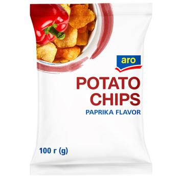 Чипсы Aro картофельные со вкусом паприки 100г