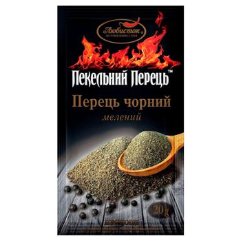 Lyubystok Ground Black Pepper 20g - buy, prices for Auchan - photo 1