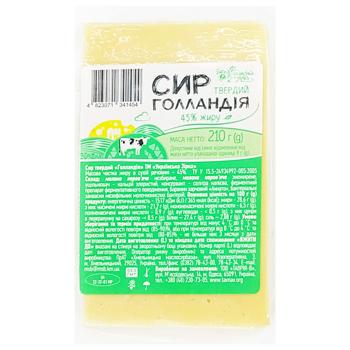 Сыр Українська Зірка Голландия 45% 210г