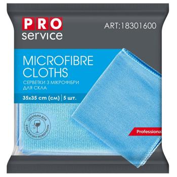 Pro Service microfiber napkin for glass 5 pieces - buy, prices for METRO - photo 1