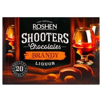 Roshen Shooters Chocolate Candies with Brandy Liqueur 150g - buy, prices for Za Raz - photo 1