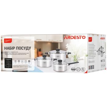 Набір посуду Ardesto Gemini Trento 6 предметів нержавіюча сталь - купити, ціни на Auchan - фото 1