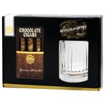 Chocolate Cigars and Glass Gentleman Giftset 230ml